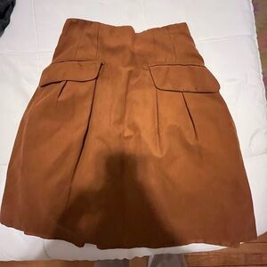 Nanette Lepore Chocolate Brown Skirt, lined